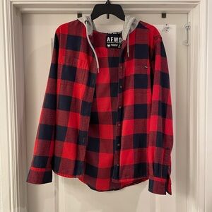 Alpha Forward women’s hooded flannel